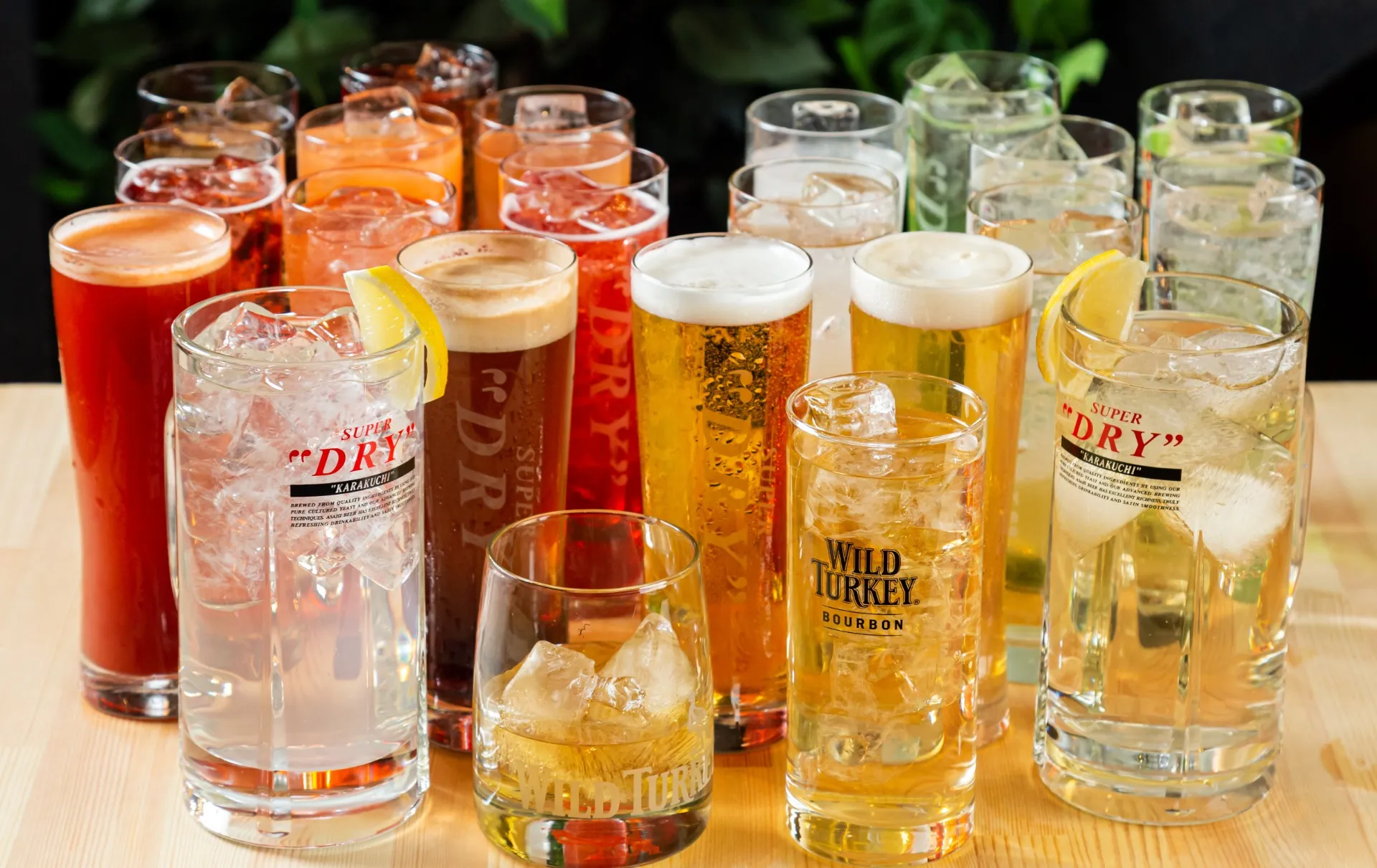 気分に合わせて選べる豊富なドリンク